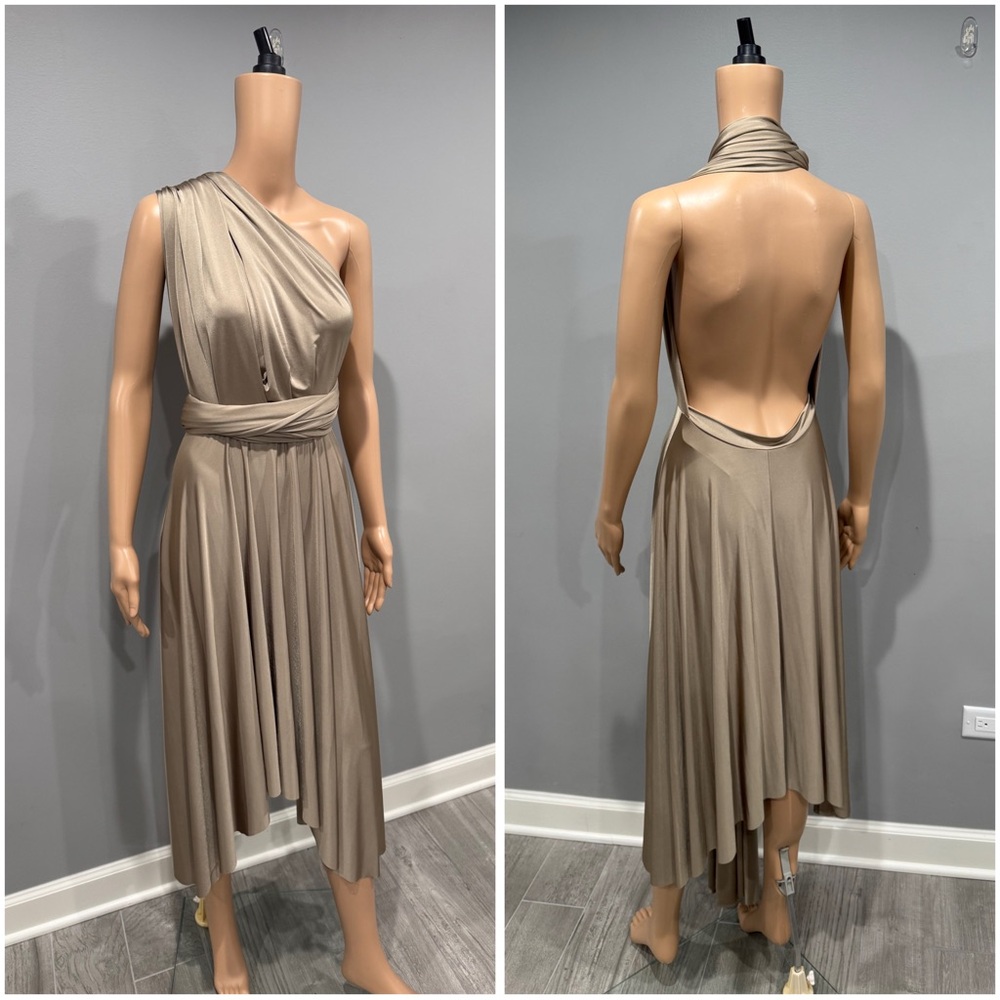 Elegant Gold/bronze Dress